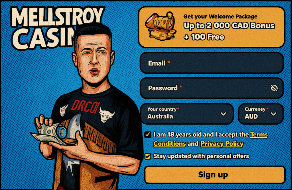 mellstroy sign up bonus